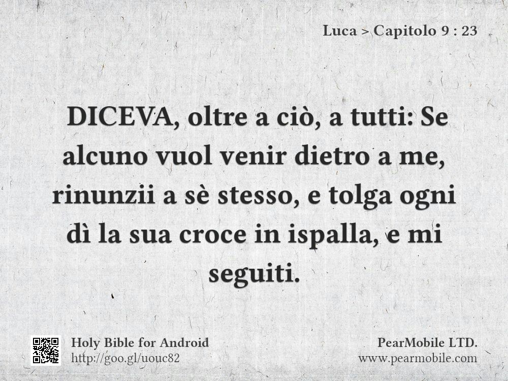 Luca, Capitolo 9:23
